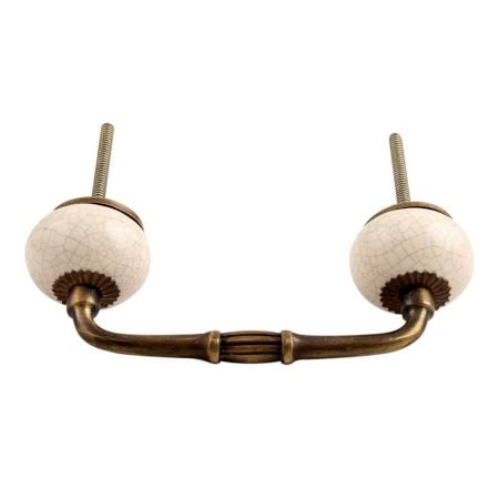 Round Crackle Ceramic Bridge Handle